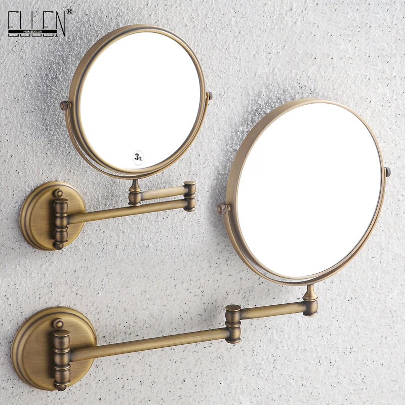 Badezimmer-Accessoires, Make-up-Spiegel, Badspiegel, antike Bronze, Wandmontage, Lupe, Badezimmerspiegel, Badezimmer-Hardware-80290