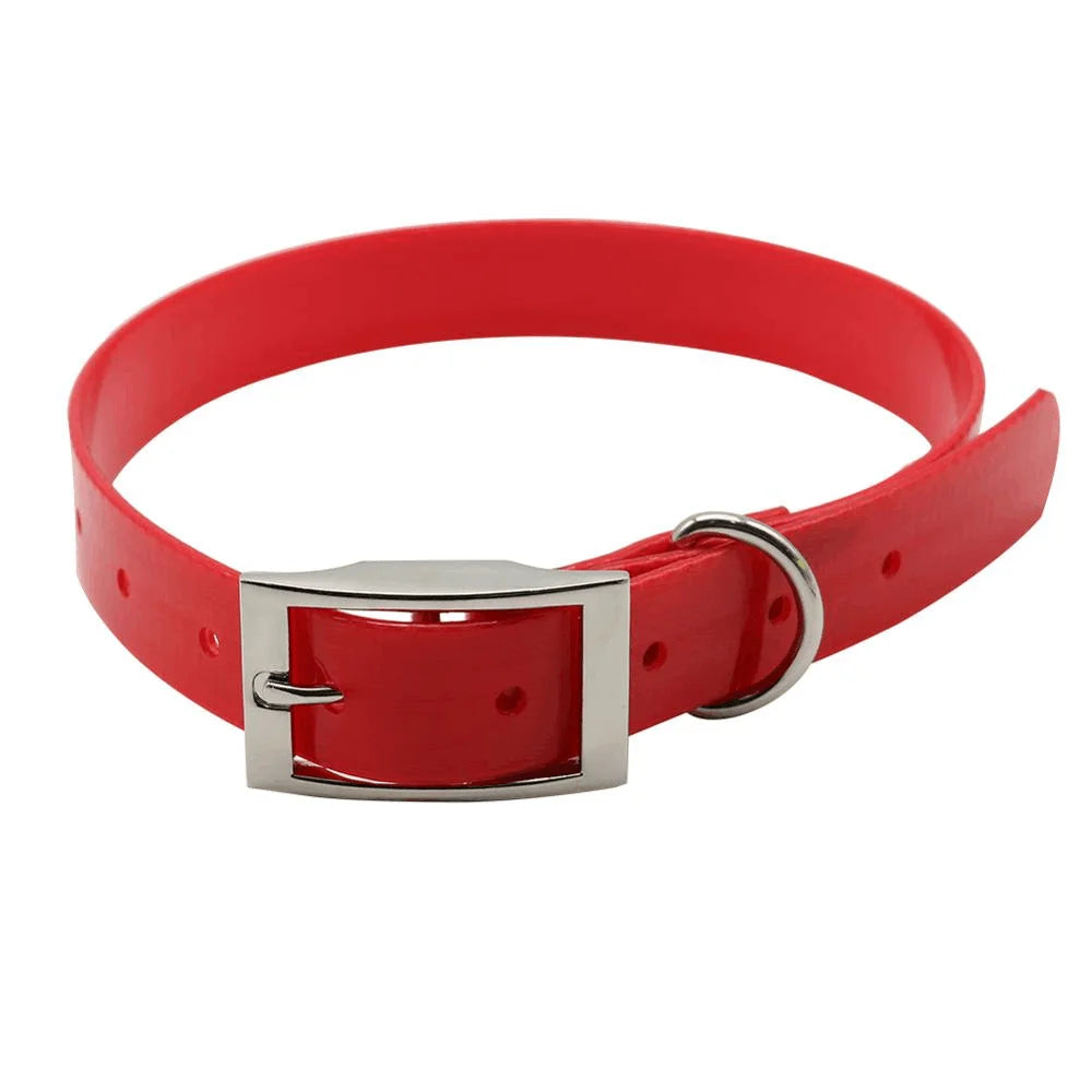Neues modisches Hundehalsband aus hochwertigem TPU + Nylon, wasserdicht, deodorantbeständig, schmutzabweisend, leicht zu reinigende Halsbänder, 7-Farben-Haustierbedarf