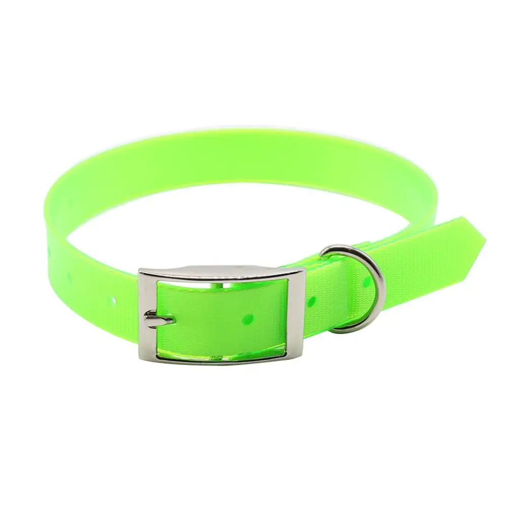 Neues modisches Hundehalsband aus hochwertigem TPU + Nylon, wasserdicht, deodorantbeständig, schmutzabweisend, leicht zu reinigende Halsbänder, 7-Farben-Haustierbedarf