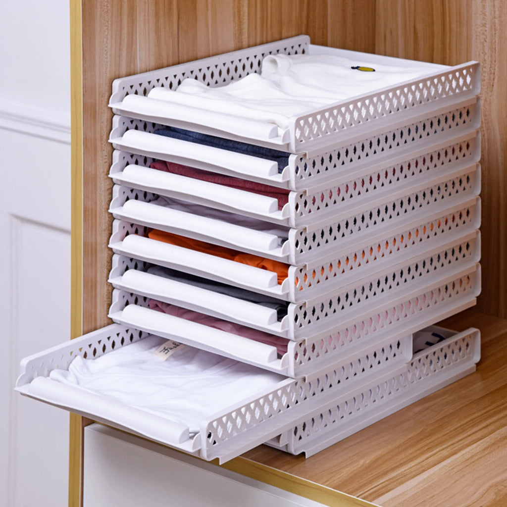 Schlafzimmer Lagerung Regale Kleiderschrank Schrank Layered Partitionen Hause Schubladen Organizer Stapelbare Lagerung Box Raum Trennung Werkzeug
