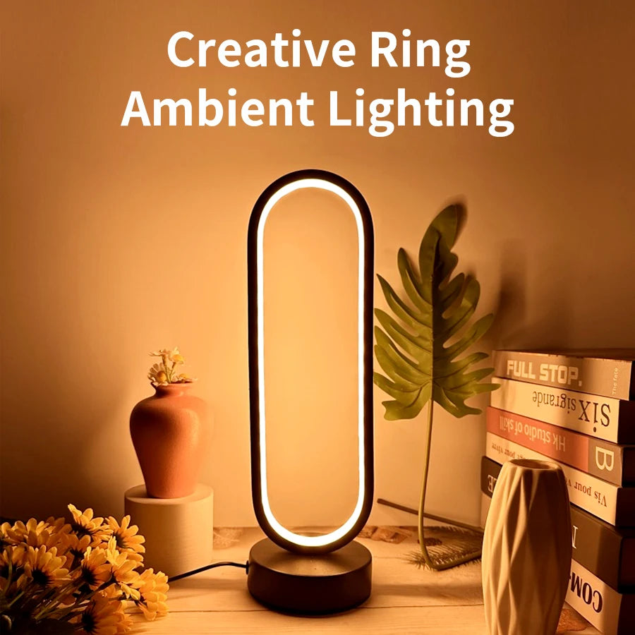 Schlafzimmer Ring Nacht Lampe Wohnzimmer Drei Farbe Dimmbare Bett Lampe Led Nacht Lampe Umgebungs Licht Schreibtisch Nachttisch Tisch Zubehör