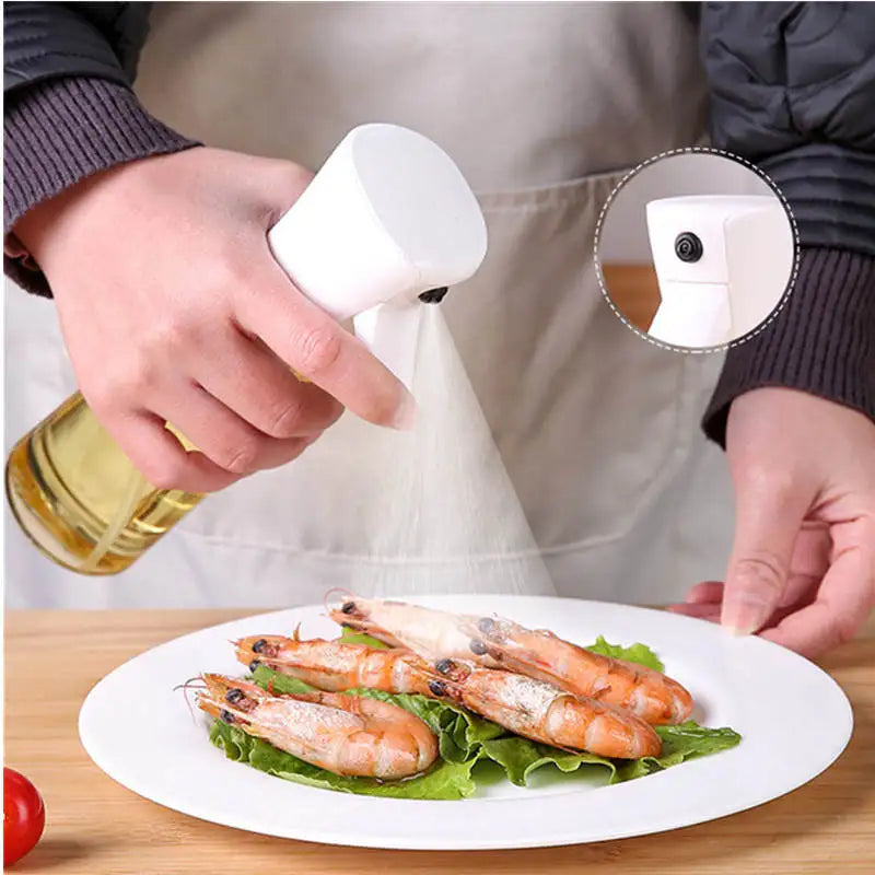 Oil Spray Bottle Spray Household Kitchen Spray Olive Oil Grill Fat Control Food Grade Glass Oil Spray Pot