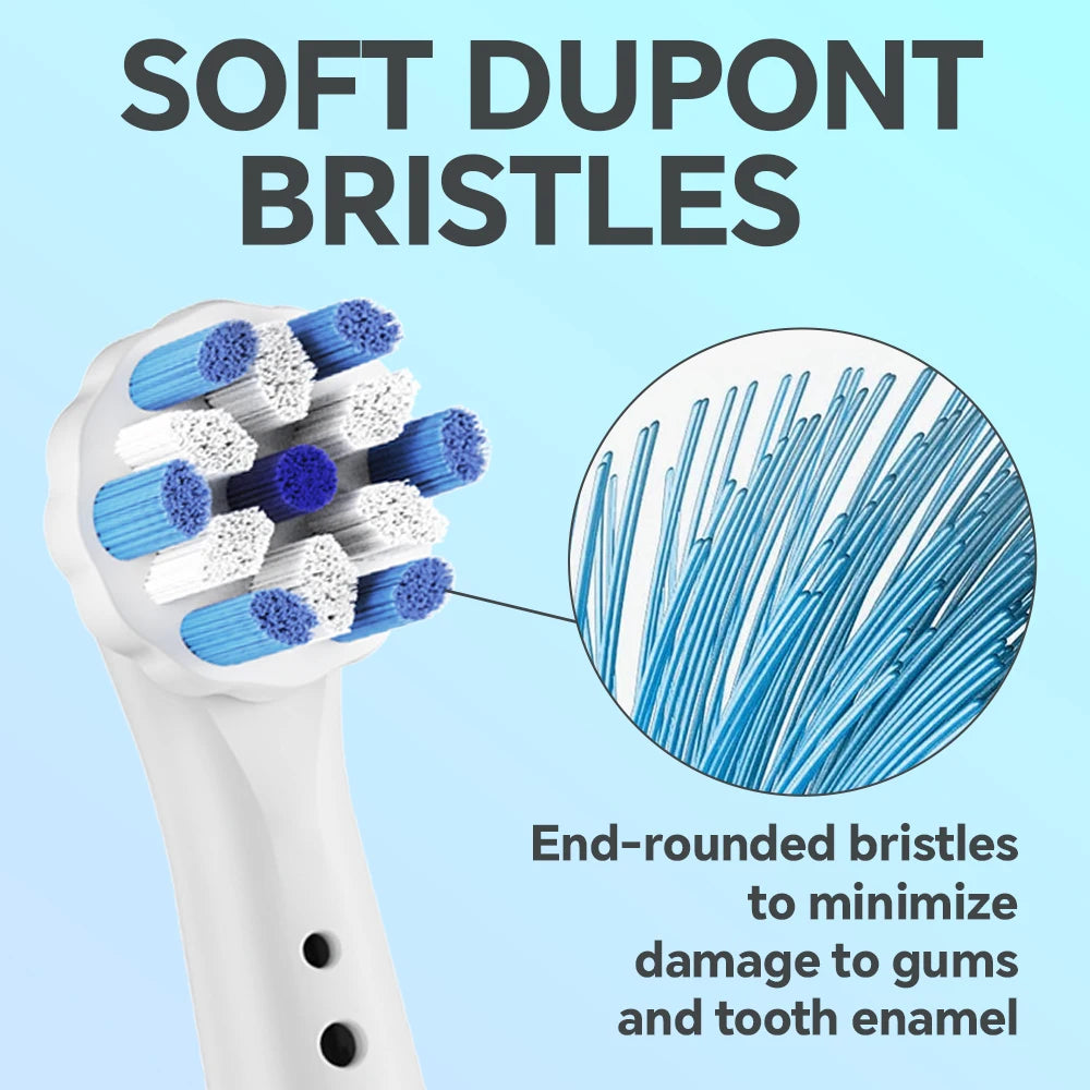 4 8 12er-Pack Zahnbürstenköpfe, kompatibel mit Oral B iO 2/3/4/5/6/7/8/9/10 Serie Ersatzbürstenköpfen für elektrische Zahnbürsten