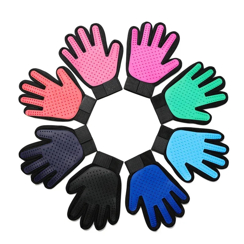 Silikon-Haustierpflegehandschuhe, Katzenhaarbürste und Kammhandschuhe zum Baden von Hunden, Reinigung, Haarentfernung für Hunde, Zubehör für den Tiergebrauch