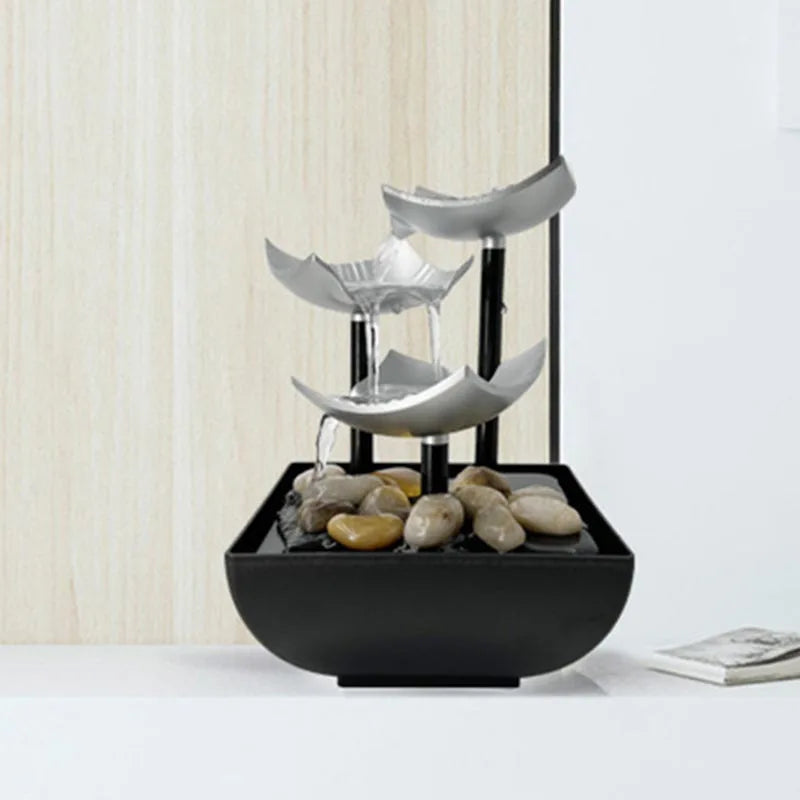 Büro-Heimdekoration, Wasserbrunnen, Innenwasserfall für Innendekoration, Büro, Zuhause, Tischplatte, Feng Shui, Wasserlandschaft