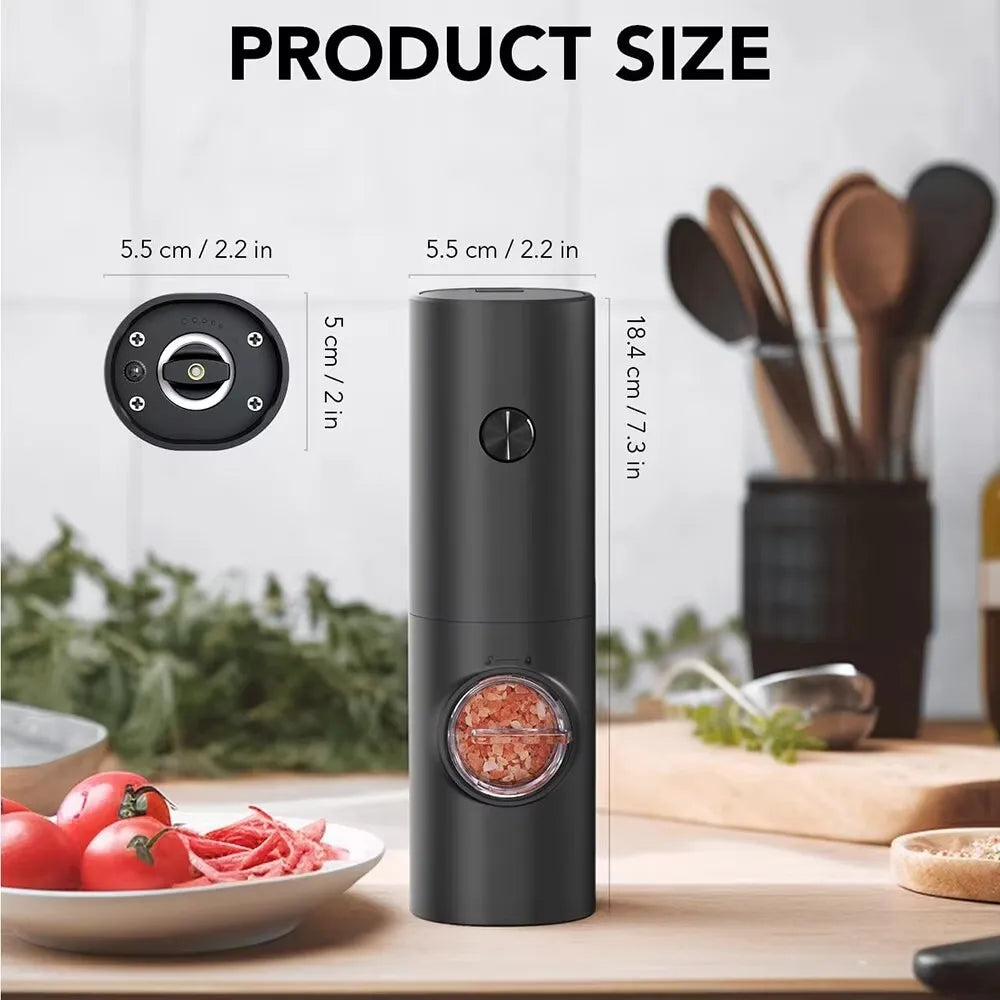 Salz- und Pfeffermühle, einhändig einstellbare Grobheit, nachfüllbare Mühle, Pfefferküche, Grillgewürzwerkzeug