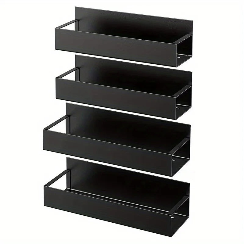 2 Stück magnetisches Lagerregal für Haushalt, Küche, Kühlschrank, Waschmaschine, seitlich hängendes Lagerregal, multifunktionale Lagerung