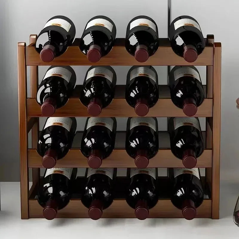 Rot WeinRack Dekoration Haushalt Gitter Wein Display Rack Tisch Kreative WeinFlasche rack Einfache wein Schrank Montieren Lagerung Rack