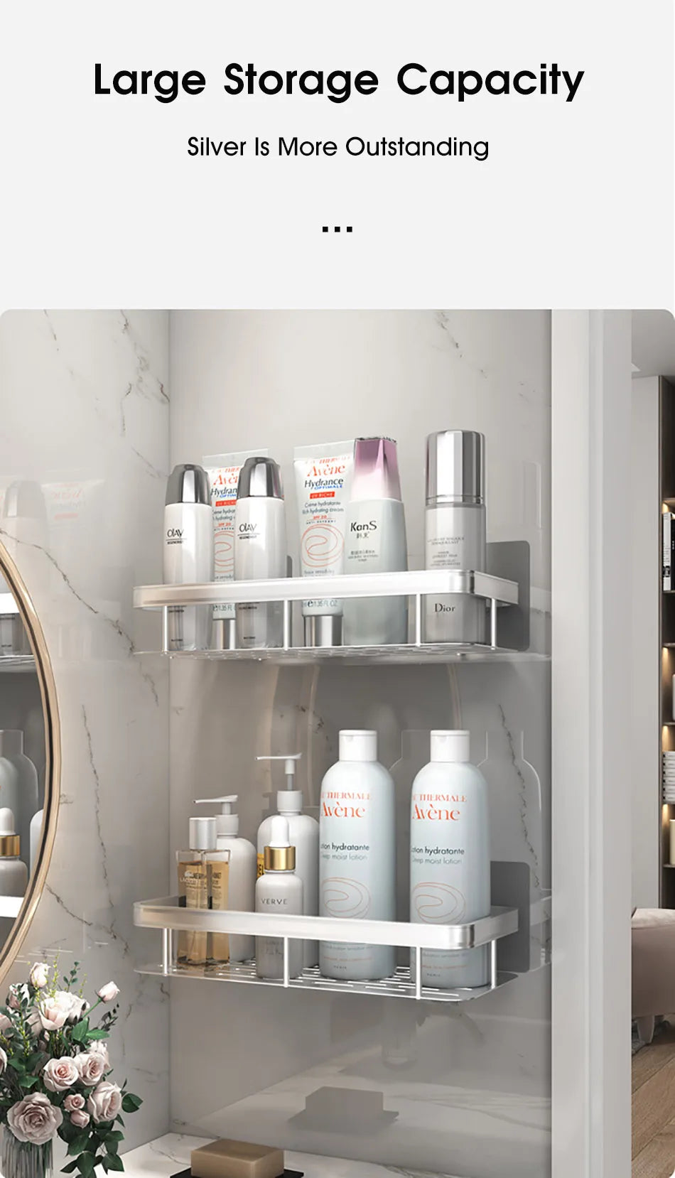 Badezimmer regal keine Bohr regale Wand halterung Eck regal Dusch halter für WC Shampoo Organizer Bad zubehör