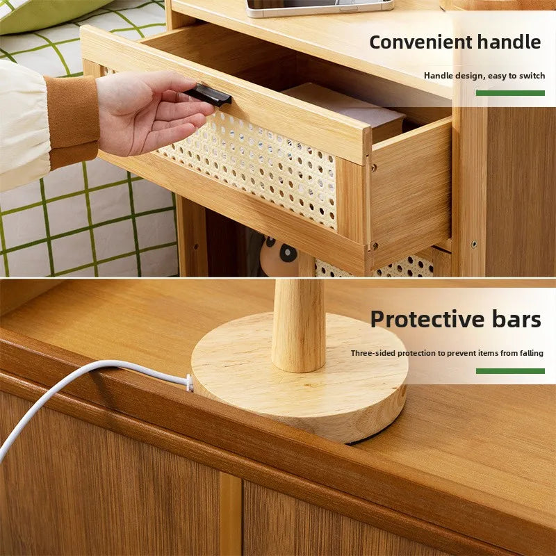 Schlafzimmer-Nachttisch, Schubladenschrank im Familien-Wohnzimmer-Stil, Snack-Aufbewahrungsschrank, Aufbewahrungsbox, Sofa-Beistelltisch