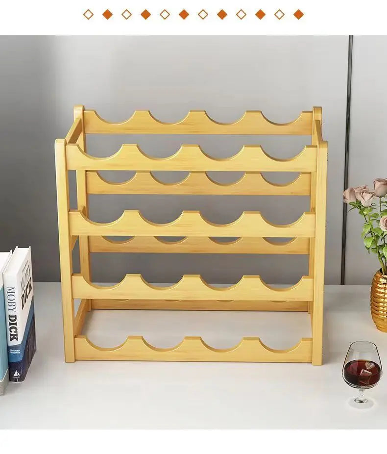 Rot WeinRack Dekoration Haushalt Gitter Wein Display Rack Tisch Kreative WeinFlasche rack Einfache wein Schrank Montieren Lagerung Rack