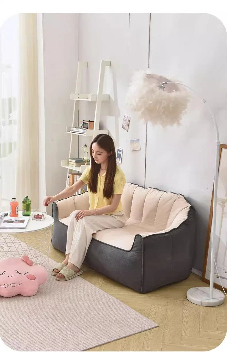 Moderne Wohnzimmersofas, bequemes, entspannendes, faules Sofa, tragbare Puffs-Sofas, Schlafzimmer, Luxus-Sofa, Inneneinrichtung, ästhetische Möbel