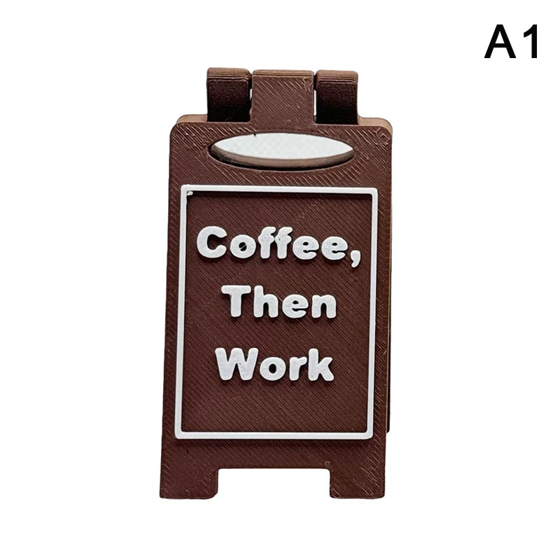 Humorvolles Büro-Schreibtischschild – „Kaffee, dünne Arbeit“ „Busy“ Home Office Desktop-Dekoration Unisex Kollegen-Geschenk, multifunktional