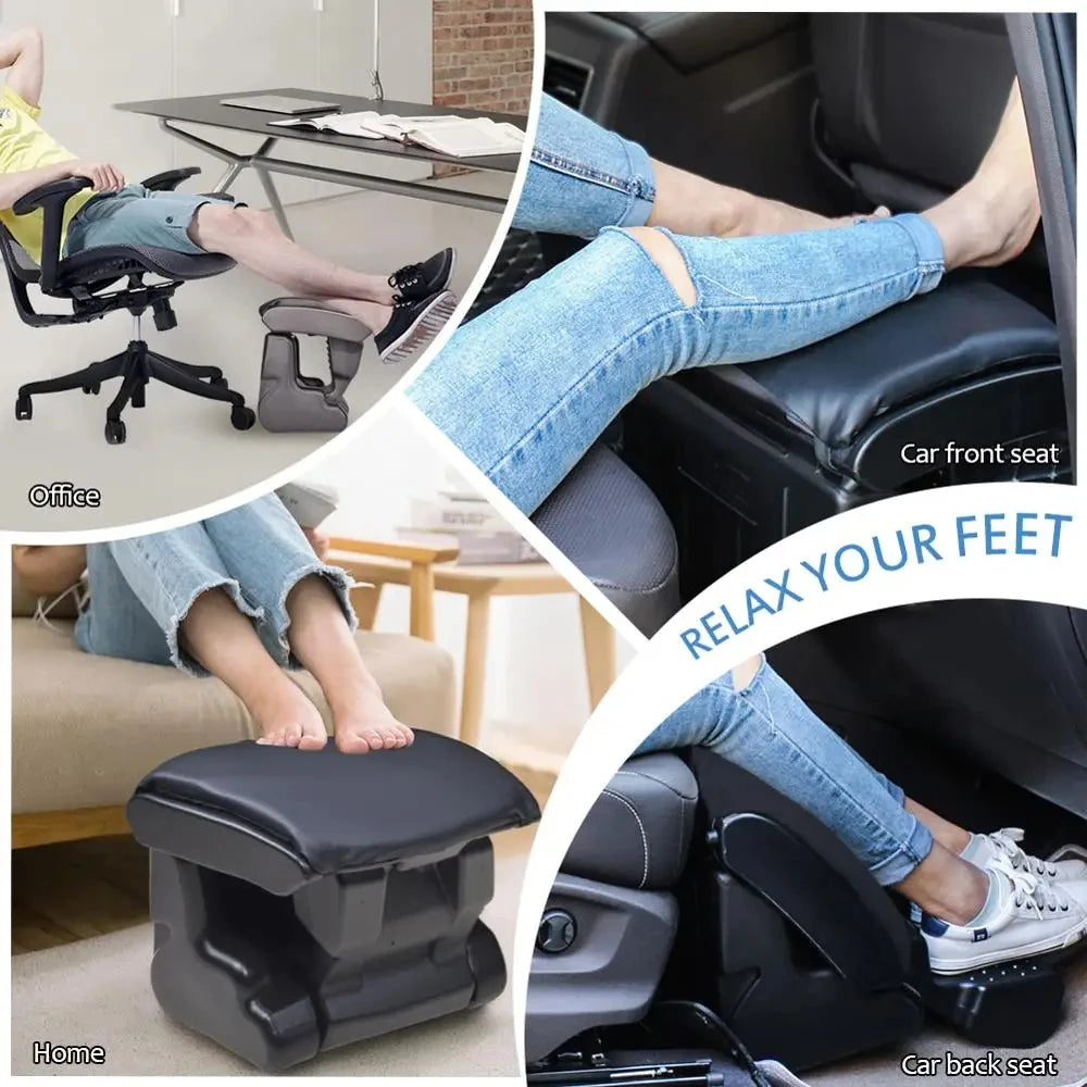 Home Office unter dem Schreibtisch, Auto-Fußstütze, ergonomischer Fußhocker, winkelverstellbare Fußstütze mit 3 Funktionsmodi