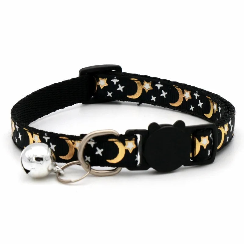 Haustier halsband mit Glocke Cartoon Fußabdruck bunte Hund Welpen Kätzchen Halsband verstellbare Sicherheit Glocke Ring Halskette Haustier Zubehör