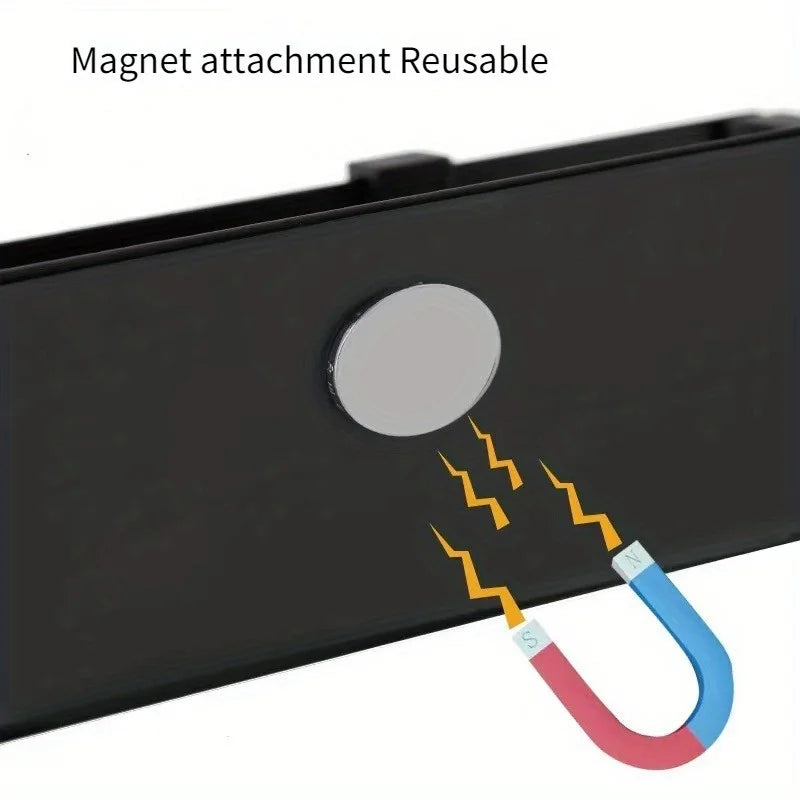 2 Stück magnetisches Lagerregal für Haushalt, Küche, Kühlschrank, Waschmaschine, seitlich hängendes Lagerregal, multifunktionale Lagerung