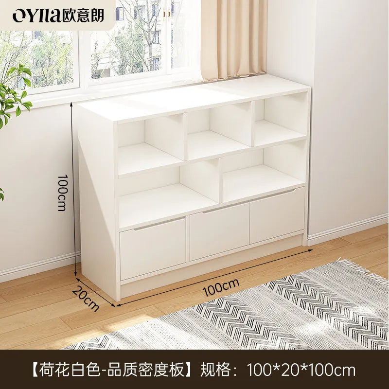 Mobile Librero Wohnzimmerschränke Design Aufbewahrungsorganizer Vitrine Weinschrank Bücherschrank Vorratsschrank Trendige Möbel