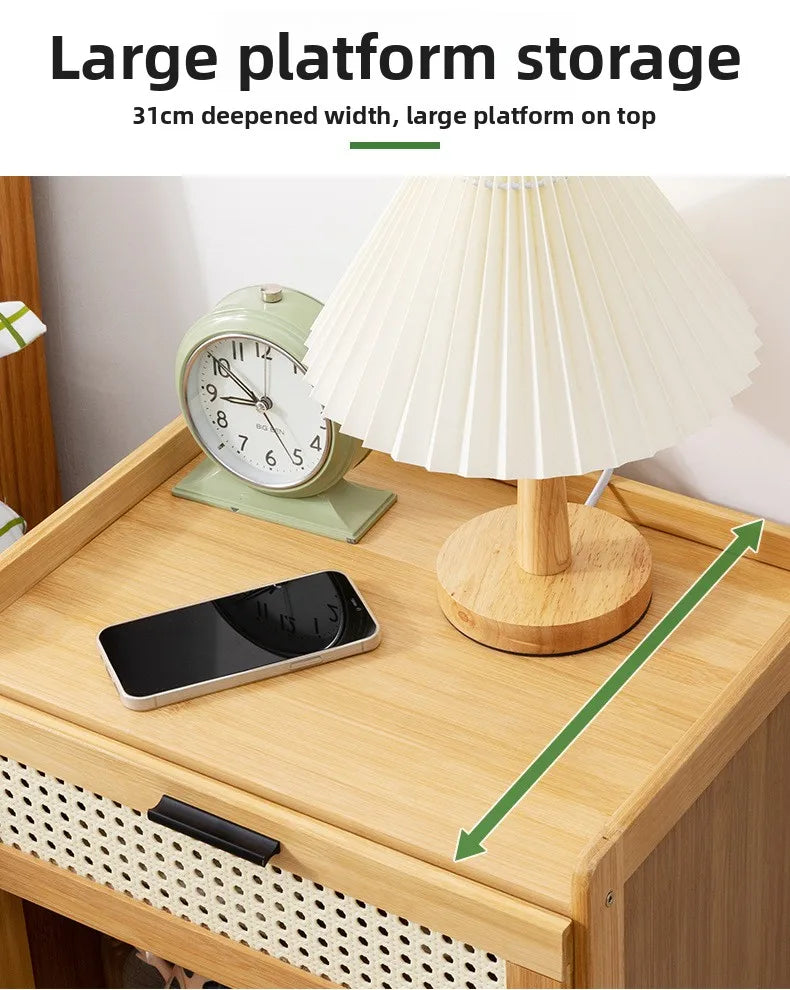 Schlafzimmer-Nachttisch, Schubladenschrank im Familien-Wohnzimmer-Stil, Snack-Aufbewahrungsschrank, Aufbewahrungsbox, Sofa-Beistelltisch