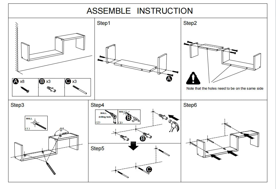 Wohnzimmer-Wanddekoration Wandregal Schlafzimmer Nachttisch Wandbehang einfache freie Kombination personalisiertes kreatives Gitter