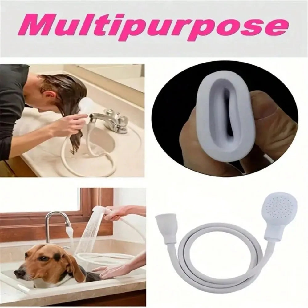Multifunktionale Wasserhahn Dusche Sprinkler Abflussfilter Schlauch Waschbecken Waschkopf Dusche Extender Badezimmer Haustier Bad Reinigungsmittel