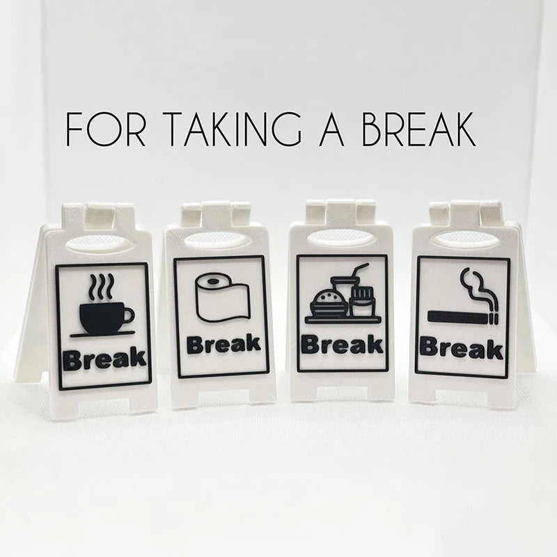 Humorvolles Büro-Schreibtischschild – „Kaffee, dünne Arbeit“ „Busy“ Home Office Desktop-Dekoration Unisex Kollegen-Geschenk, multifunktional