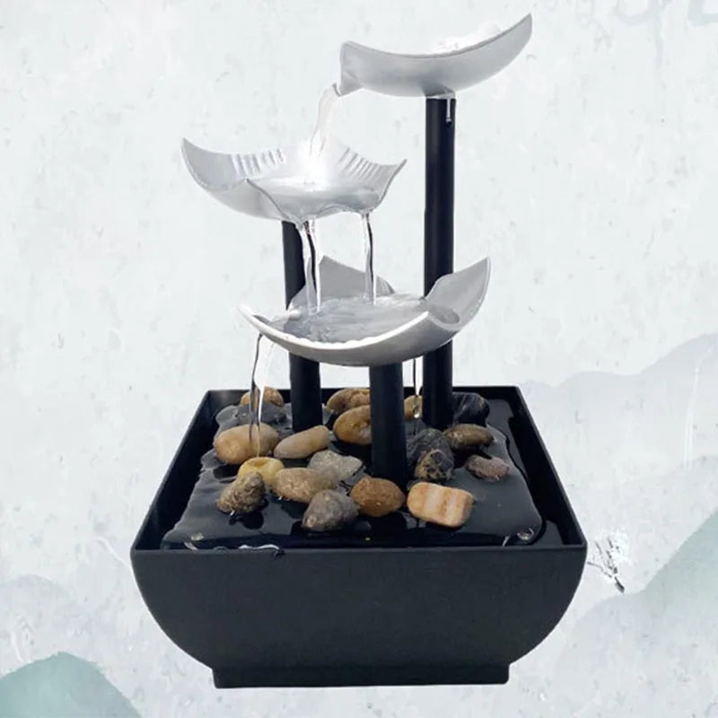 Büro-Heimdekoration, Wasserbrunnen, Innenwasserfall für Innendekoration, Büro, Zuhause, Tischplatte, Feng Shui, Wasserlandschaft