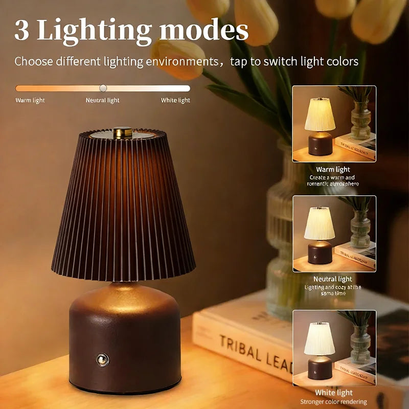 Nachttischlampe Schlafzimmer Kleine Nachtleuchte Homestay Atmosphärenlicht LED-Licht mit Einstellbarer Helligkeit Umgebungsdekoration