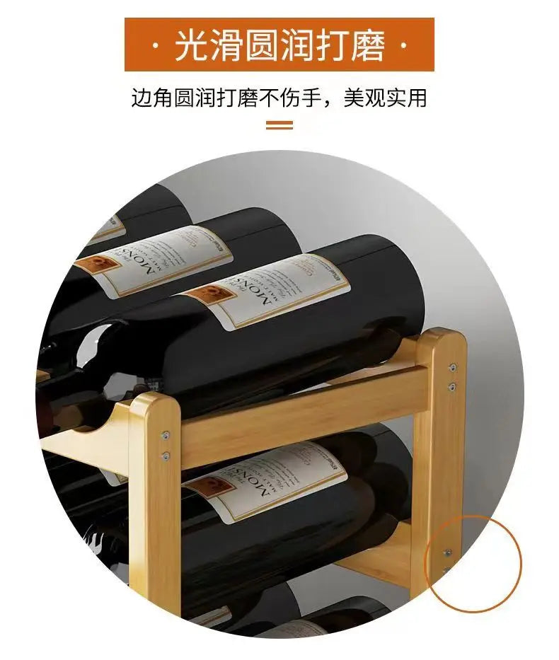 Rot WeinRack Dekoration Haushalt Gitter Wein Display Rack Tisch Kreative WeinFlasche rack Einfache wein Schrank Montieren Lagerung Rack