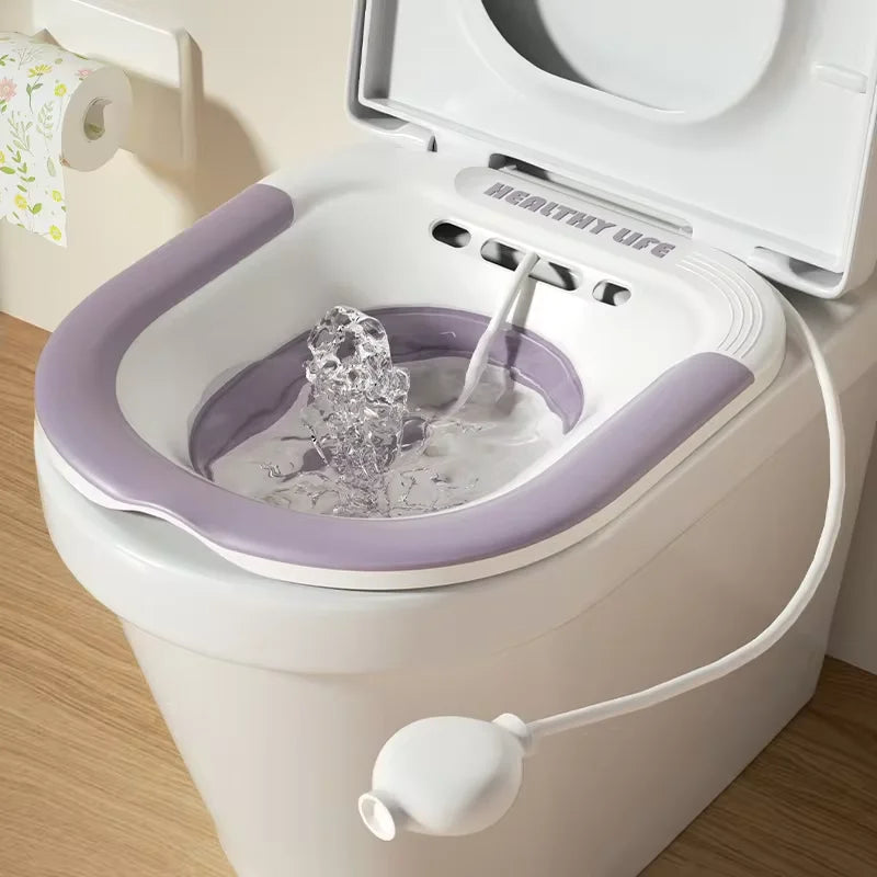 Klappbares Toilettensitzbad für schwangere Frauen, spezielles Waschbecken, Badewanne, Einweichen für schwangere Frauen, Hämorrhoiden-Patientenpflegebecken