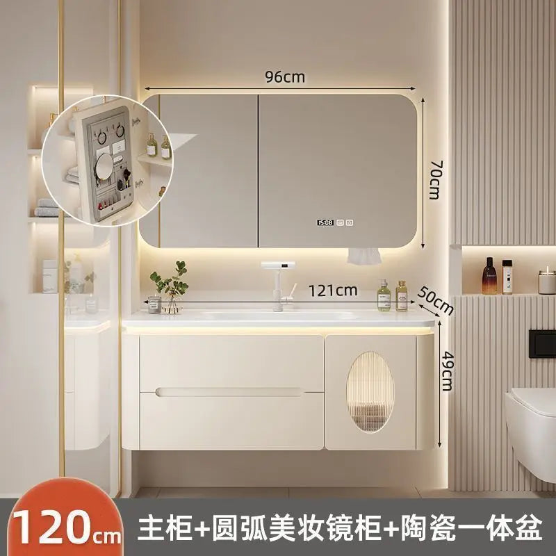 Spiegel Schwimmender Badezimmerschrank Waschbecken Schublade Regale Eitelkeit Badezimmerschrank Moderne Aufbewahrung Armoire De Rangement Zubehör