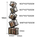 Modernes Wohnzimmer-Dekor, Kunstregal aus Eisen, Büro- und Arbeitszimmer-Bücherregal, mehrschichtiges Lagerregal zum Organisieren von Büchern und Dekorationen