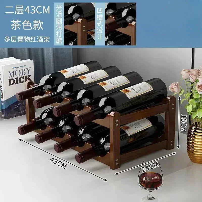 Rot WeinRack Dekoration Haushalt Gitter Wein Display Rack Tisch Kreative WeinFlasche rack Einfache wein Schrank Montieren Lagerung Rack