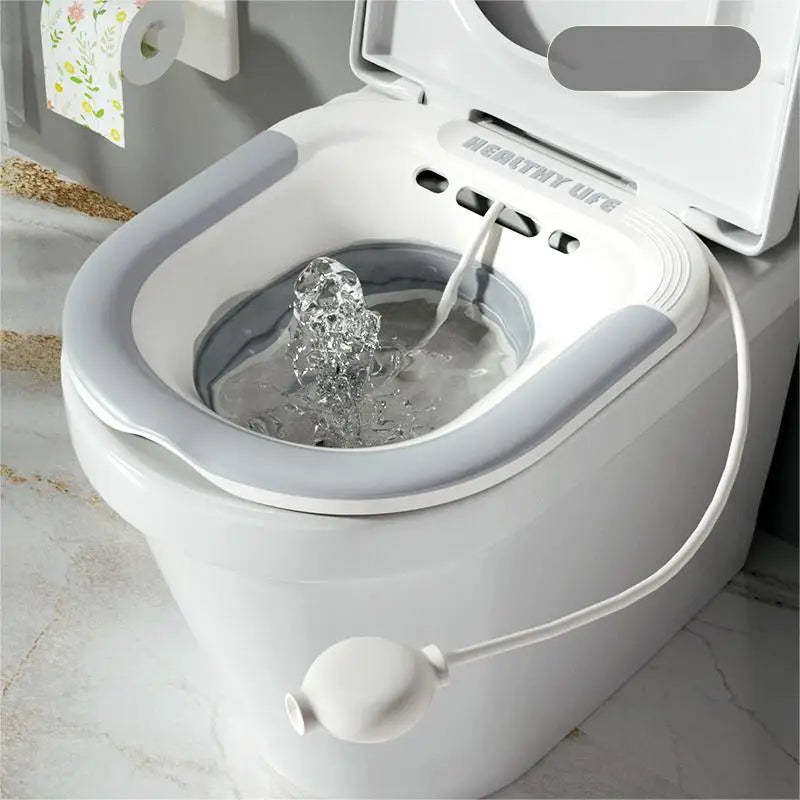 Klappbares Toilettensitzbad für schwangere Frauen, spezielles Waschbecken, Badewanne, Einweichen für schwangere Frauen, Hämorrhoiden-Patientenpflegebecken