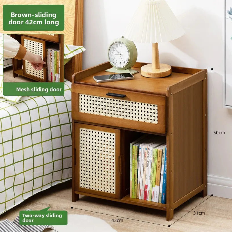 Schlafzimmer-Nachttisch, Schubladenschrank im Familien-Wohnzimmer-Stil, Snack-Aufbewahrungsschrank, Aufbewahrungsbox, Sofa-Beistelltisch