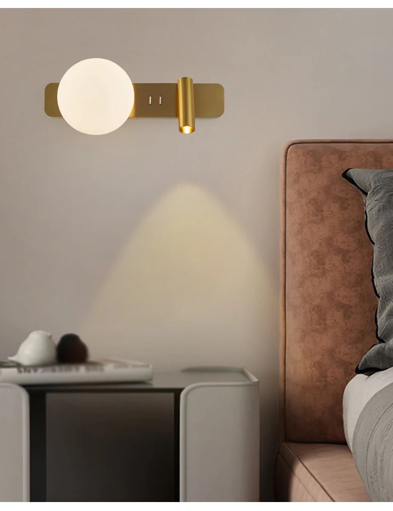 Schlafzimmer Nacht Led Wand Lampe Kreative Einfache Einstellbare Wand Lampe Moderne Wohnzimmer Gang Sofa TV Hintergrund Wand Lichter