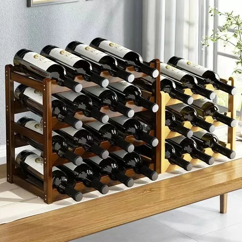 Rot WeinRack Dekoration Haushalt Gitter Wein Display Rack Tisch Kreative WeinFlasche rack Einfache wein Schrank Montieren Lagerung Rack