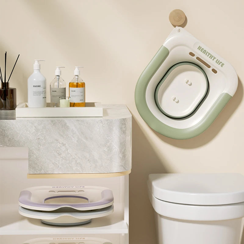 Klappbares Toilettensitzbad für schwangere Frauen, spezielles Waschbecken, Badewanne, Einweichen für schwangere Frauen, Hämorrhoiden-Patientenpflegebecken