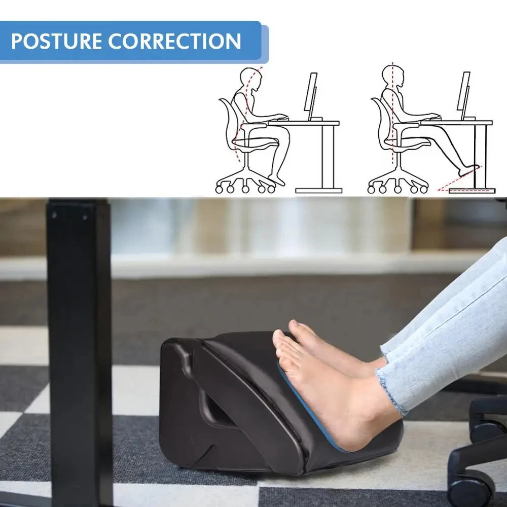 Home Office unter dem Schreibtisch, Auto-Fußstütze, ergonomischer Fußhocker, winkelverstellbare Fußstütze mit 3 Funktionsmodi