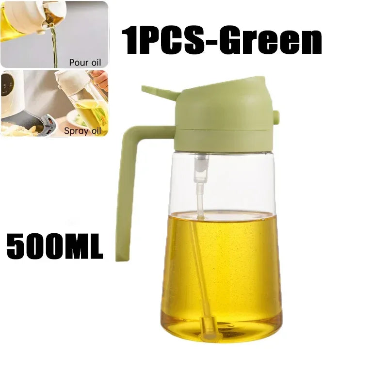 Öl Spray Topf 2-in-1 Kunststoff Haushalt Küche Öl Flasche Vernebler Nebel Füllung Kochen Öl Spray topf Dual Verwenden Camping