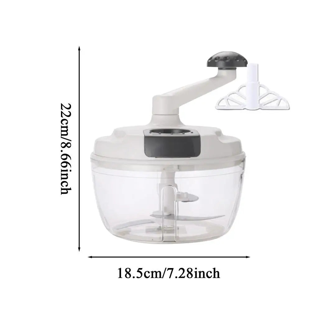 Gemüseschneider, Zerkleinerer, Zerkleinerer, manueller Fleisch- und Gemüsehacker, Mühle, Obstsalat-Hersteller, Fleischwolf, manueller Handmixer