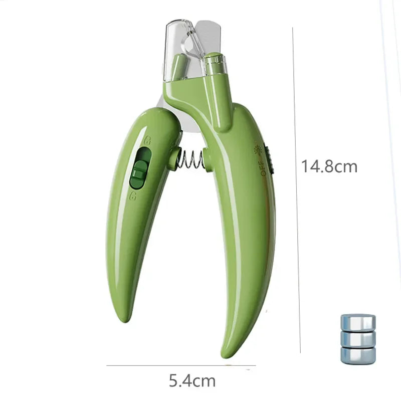 Professioneller Nagelknipser für Haustiere mit LED-Licht, Fellschere für Haustiere, für Hunde, Katzen, kleine Tiere, Pfotennageltrimmer, Heimtierbedarf