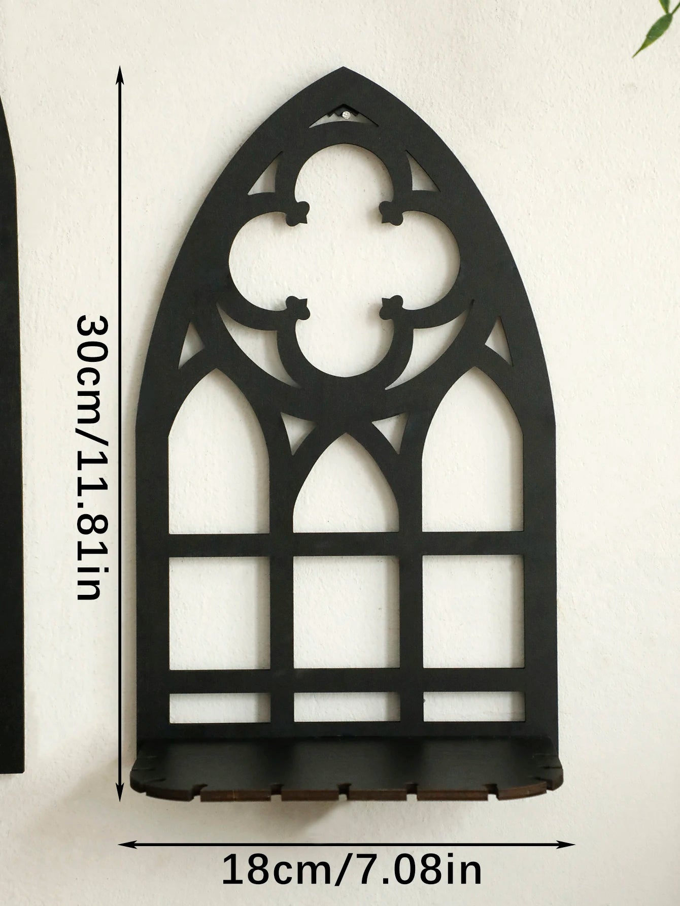 Gotische hölzerne hohle Wand dekoration Wand dekoration für Vintage Kathedrale Bogen rahmen Goth Raum dekor rustikale gruselige dekorative Geschenk
