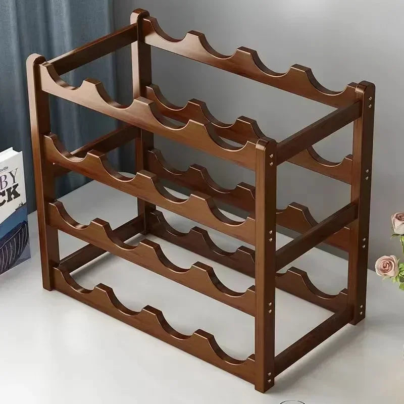 Rot WeinRack Dekoration Haushalt Gitter Wein Display Rack Tisch Kreative WeinFlasche rack Einfache wein Schrank Montieren Lagerung Rack