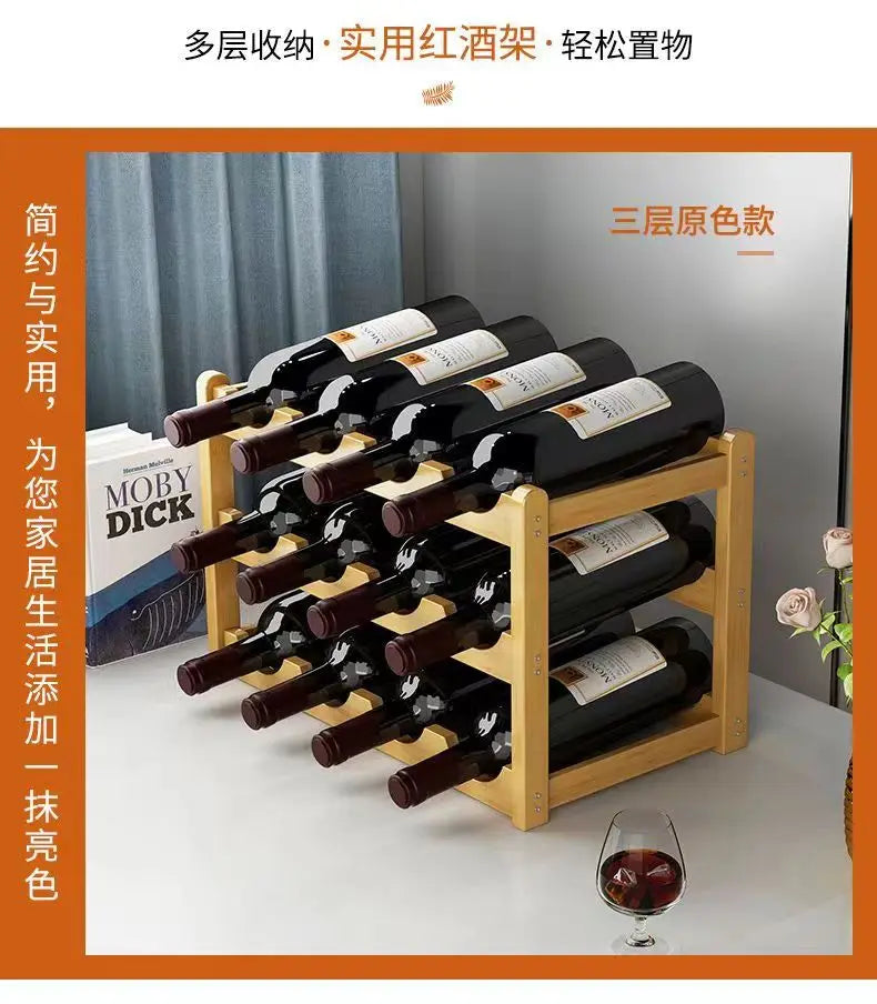 Rot WeinRack Dekoration Haushalt Gitter Wein Display Rack Tisch Kreative WeinFlasche rack Einfache wein Schrank Montieren Lagerung Rack