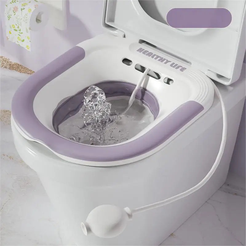 Klappbares Toilettensitzbad für schwangere Frauen, spezielles Waschbecken, Badewanne, Einweichen für schwangere Frauen, Hämorrhoiden-Patientenpflegebecken