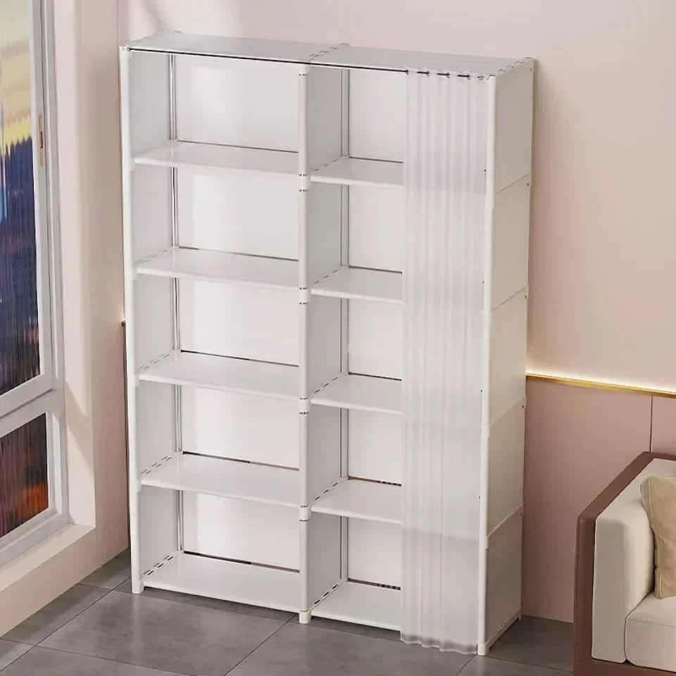 Kleiderschrank, Schlafzimmer, modernes modulares Display, moderner Kleiderschrank, minimalistische modulare Möbel, kein Bohren von Löchern erforderlich