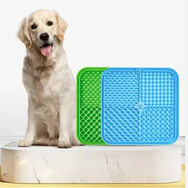 Pet Lick Silikon Matte Hunde Haustier Slow Food Platte für Hund Baden Ablenkung Silikon Hund Sauger Futter Training Hund Feeder Liefert