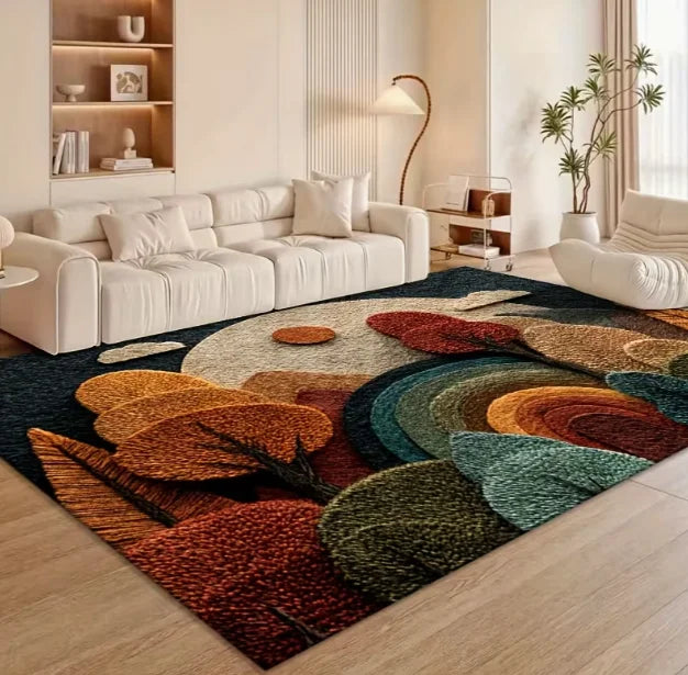 Große Böhmische Bunte Bodenmatte für Wohnzimmer und Schlafzimmer, Große Innen-Bodenmatte Moderne Heimdekoration Moderner Wohnzimmerteppich