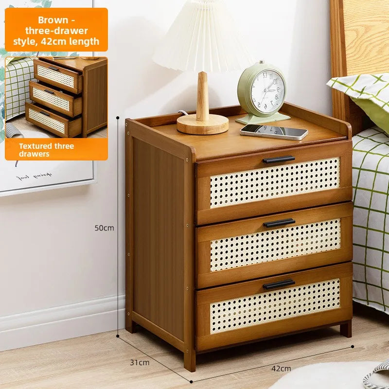 Schlafzimmer-Nachttisch, Schubladenschrank im Familien-Wohnzimmer-Stil, Snack-Aufbewahrungsschrank, Aufbewahrungsbox, Sofa-Beistelltisch