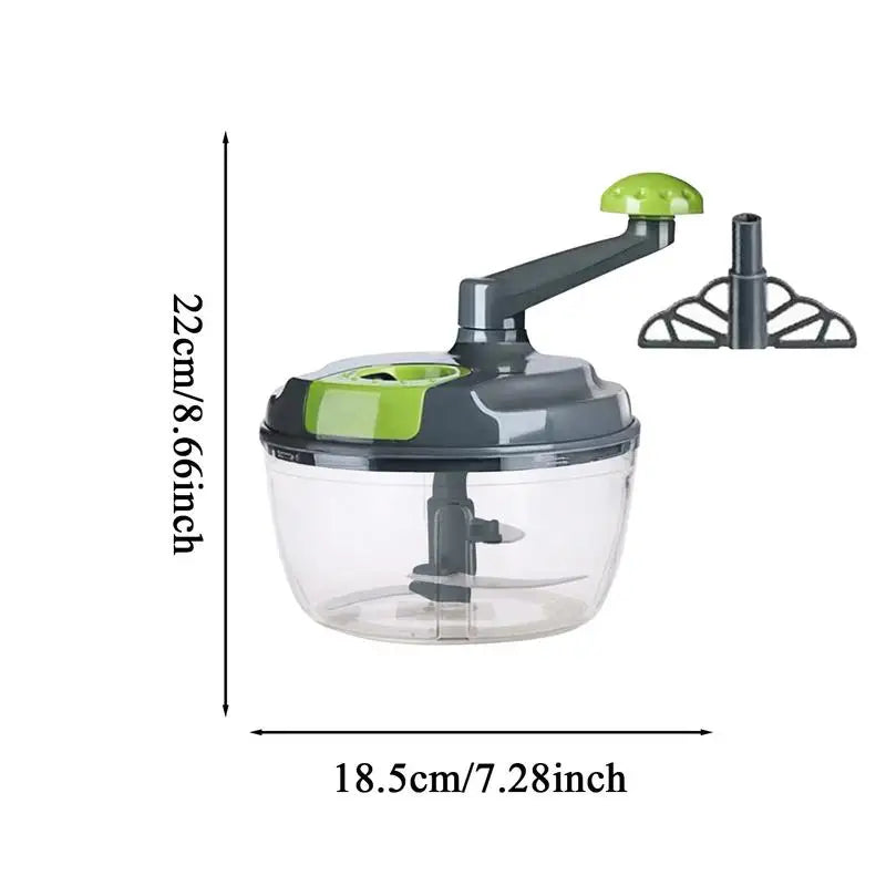 Gemüseschneider, Zerkleinerer, Zerkleinerer, manueller Fleisch- und Gemüsehacker, Mühle, Obstsalat-Hersteller, Fleischwolf, manueller Handmixer